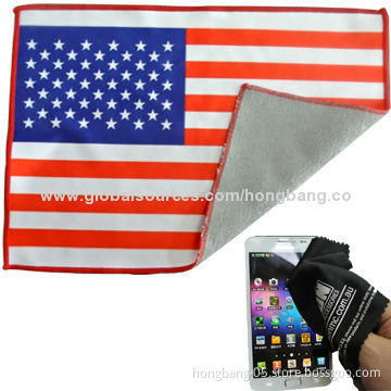 Microfiber Lens Cleaning Cloth with EN71, SGS, MSDS Marks, Reusable and Washable